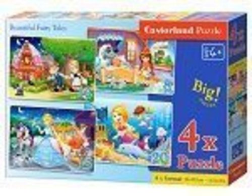 Castorland Beautiful Fairy Tales,4xPuzzl(8+12+15+20 db-os (B-041008)