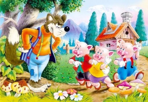 Castorland Three Little Pigs, Puzzle 60 db-os (B-06519-1)