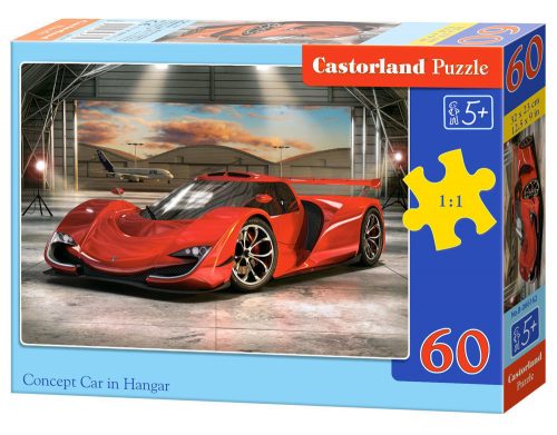 Castorland Concept Car in Hangar, Puzzle 60 db-os (B-066162)