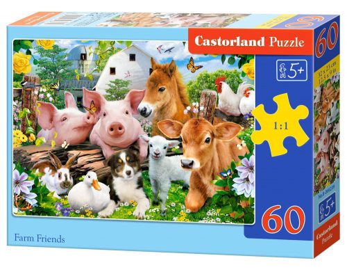 Castorland Farm Friends , Puzzle 60 db-os (B-066209)