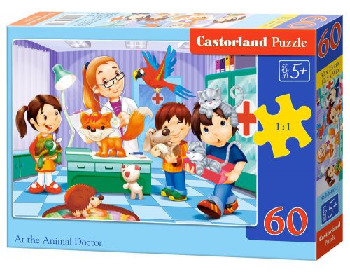 Castorland At the Animal Doctor, Puzzle 60 db-os (B-06847-1)