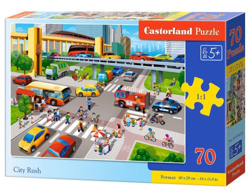 Castorland City Rush, Puzzle 70 db-os (B-070039)