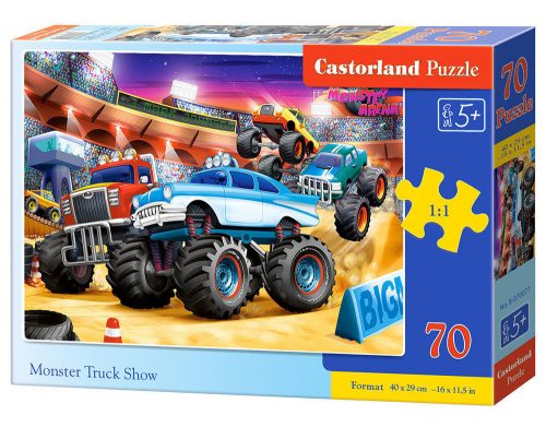 Castorland Monster Truck Show, Puzzle 70 db-os (B-070077)