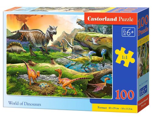 Castorland World of Dinosaurs, Puzzle 100 db-os (B-111084)