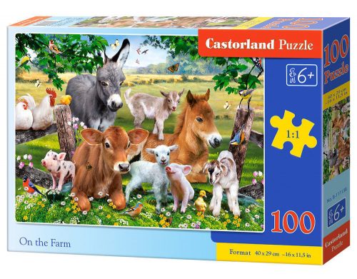 Castorland On the Farm, Puzzle 100 db-os (B-111138)