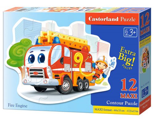 Castorland Fire Engine, Puzzle 12 db-os maxi (B-120109)