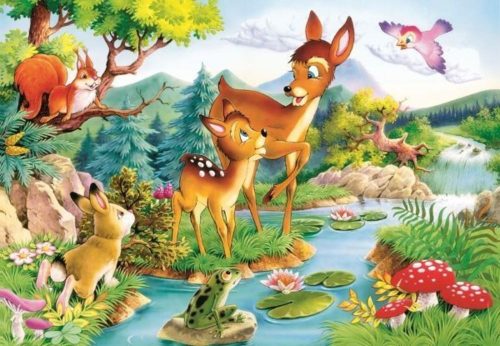 Castorland Little deers,Puzzle 120 db-os (B-12725-1)