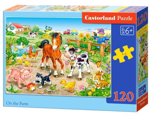 Castorland On the Farm, Puzzle 120 db-os (B-13197-1)