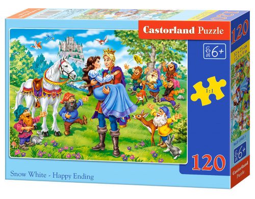 Castorland Snow White-Happy Ending,Puzzle 120 db-os (B-13463-1)