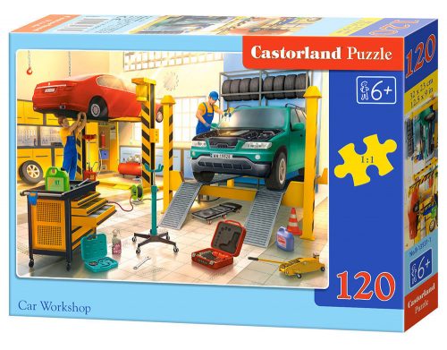 Castorland Car Workshop Puzzle 120 db-os (B-13531-1)