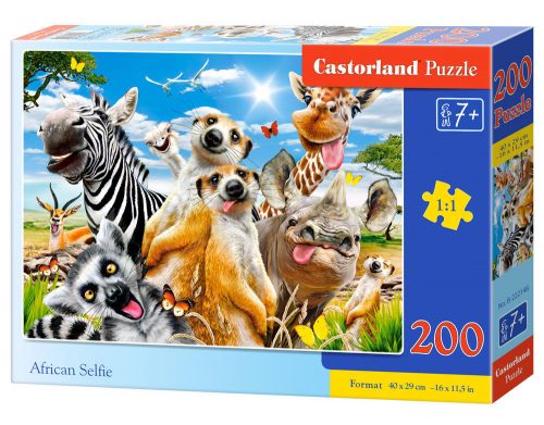 Castorland African Selfie Puzzle 200 db-os (B-222148)