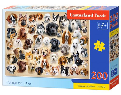 Castorland Collage with Dogs Puzzle 200 db-os (B-222162)