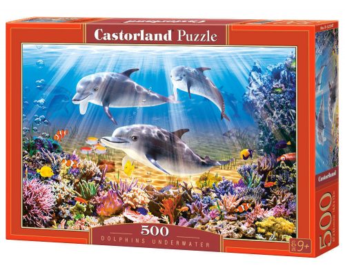 Castorland Dolphins Underwater,Puzzle 500 db-os (B-52547)