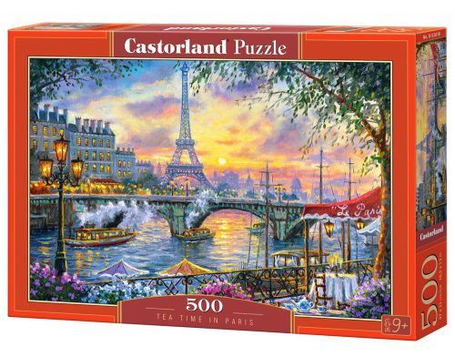 Castorland Tea Time in Paris, Puzzle 500 db-os (B-53018)