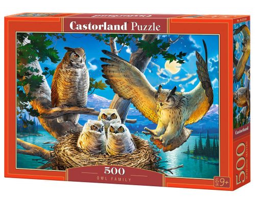 Castorland Owl Family, Puzzle 500 db-os (B-53322)