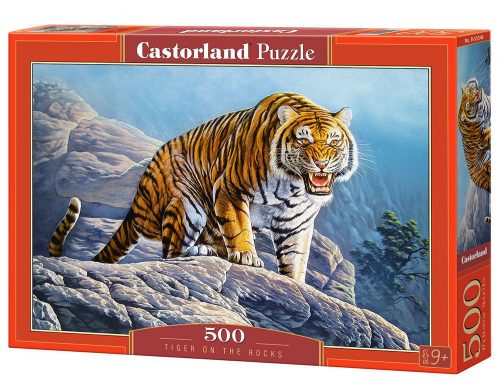 Castorland Tiger on the Rocks, Puzzle 500 db-os (B-53346)