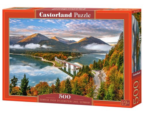 Castorland Sunrise over Sylvenstein Lake, Germany, Puzzle 500 db-os (B-53353)