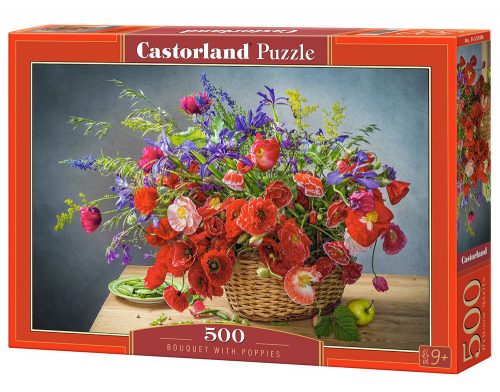 Castorland Bouquet with Poppies, Puzzle 500 db-os (B- 53506)