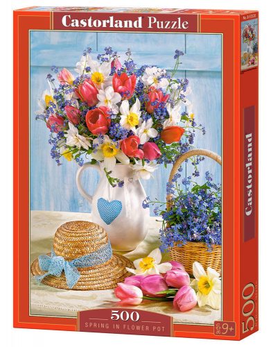 Castorland Spring in Flower Pot, Puzzle 500 db-os (B-53520)