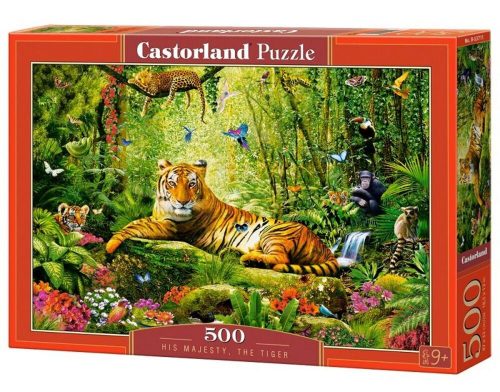 Castorland His Majesty, the Tiger Puzzle 500 db-os (B-53711)