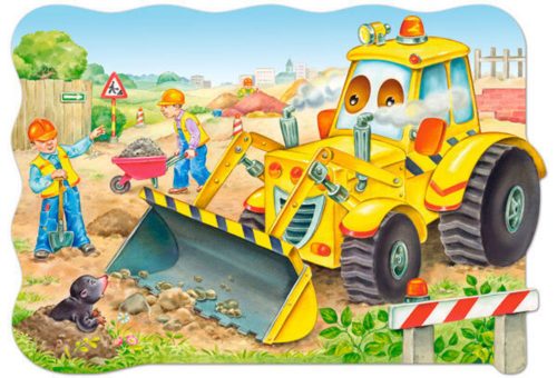 Castorland Bulldozer in action,Puzzle 20 db-os maxi (C-02139-1)