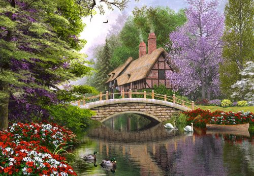 Castorland River Cottage,Puzzle 1000 db-os (C-102365-2)