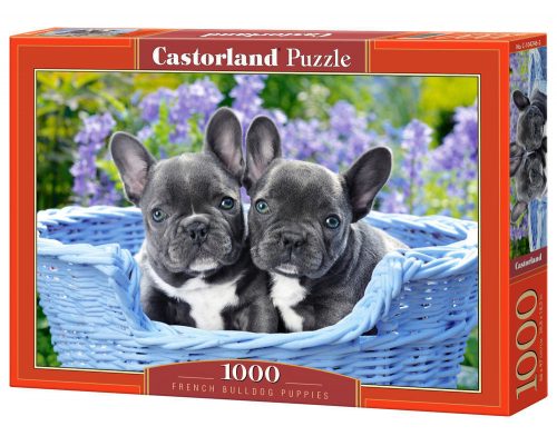 Castorland French Bulldog Puppies,Puzzle 1000 db-os (C-104246-2)