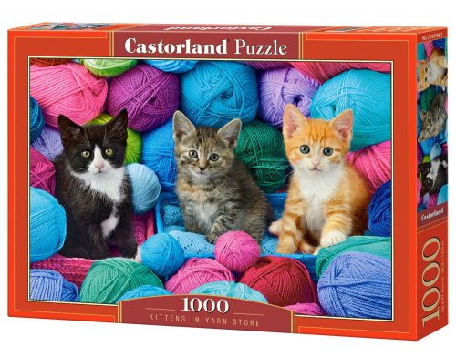 Castorland Kittens in Yarn Store Puzzle 1000 db-os (C-104796-2)