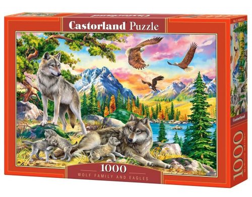 Castorland Wolf Family and Eagles Puzzle 1000 db-os (C-104970-2)