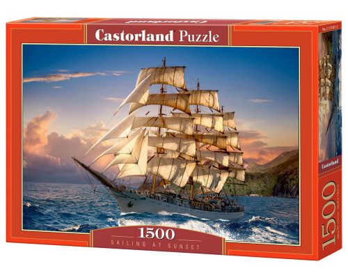 Castorland Sailing at Sunset, Puzzle 1500 db-os (C-151431-2)