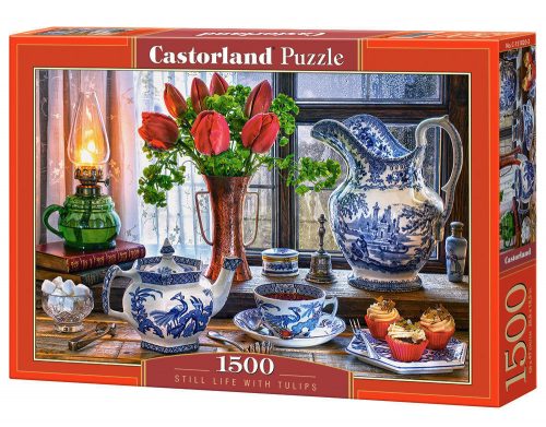 Castorland Still Life with Tulips, Puzzle 1500 db-os (C-151820-2)