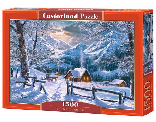 Castorland Snowy Morning, Puzzle 1500 db-os (C-151905-2)