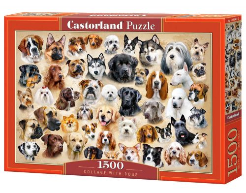 Castorland Collage with Dogs Puzzle 1500 db-os (C-151943-2)