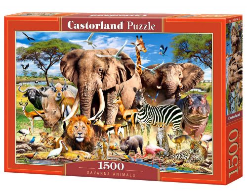 Castorland Savanna Animals Puzzle 1500 db-os (C-151950-2)