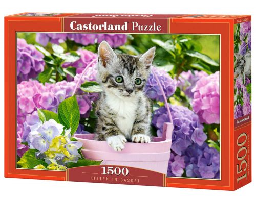 Castorland Kitten in Basket Puzzle 1500 db-os (C-152001-2)