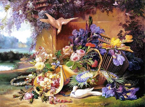 Castorland Elegant Still Life with Flowers, Eugene Bidau. Puzzle 2000 db-os (C-200276-2)