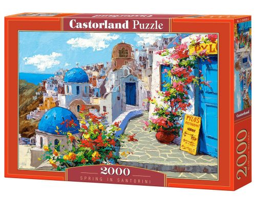 Castorland Spring in Santorini,Puzzle 2000 db-os (C-200603-2)