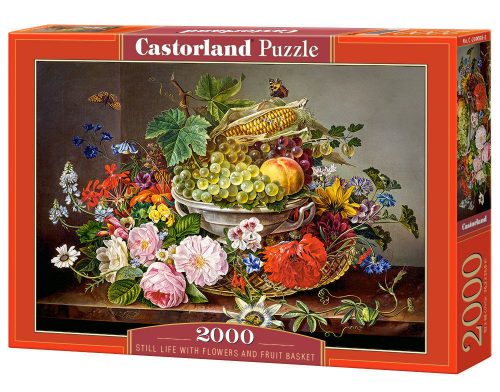 Castorland Still Life with Flowers and Fruit Basket Puzzle 2000 db-os (C-200658-2)