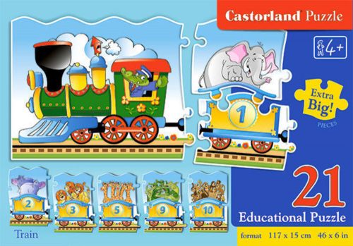 Castorland Train, Puzzle 21 db-os (E-135)