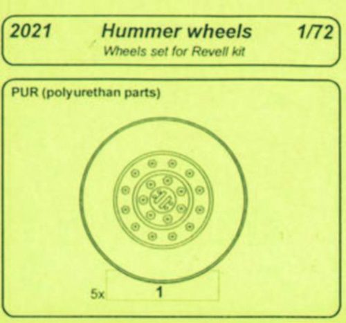 CMK Hummer wheels für Revell Bausatz (129-2021)