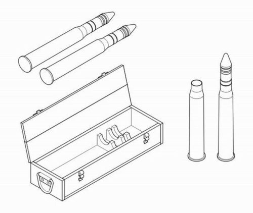 CMK Munni Box + Munition, 75 mm KwK 40L70 (129-3042)