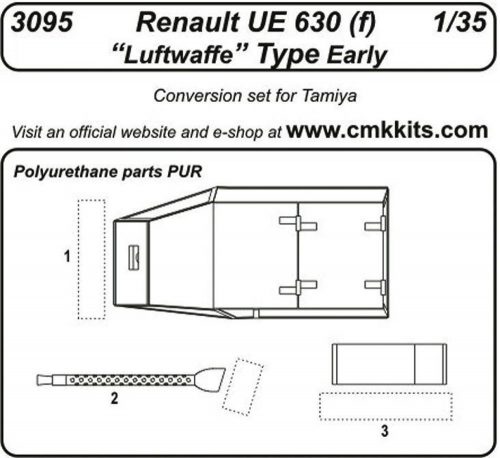 CMK Renault UE 630 (f) Luftwaffe Type Early für Tamiya Bausatz  (129-3095)
