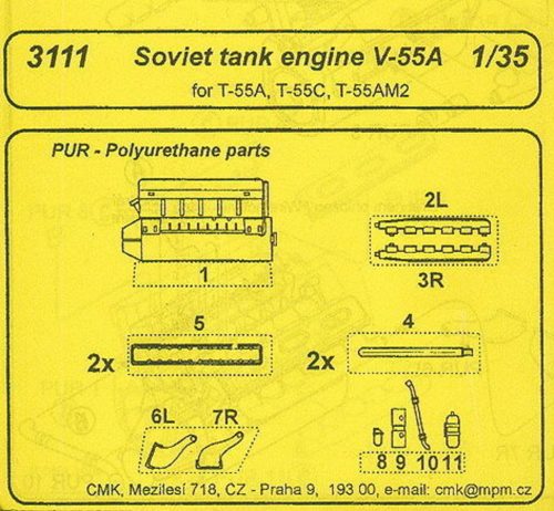 CMK V-55A Soviet Tank Engine  (129-3111)