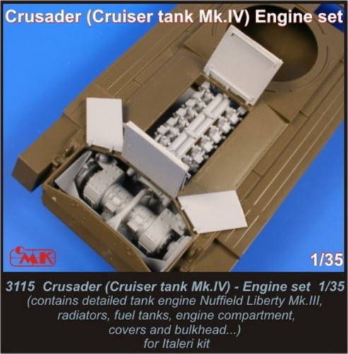 CMK Crusader (Cruiser tank Mk.IV) Engine set 1:35 (129-3115)