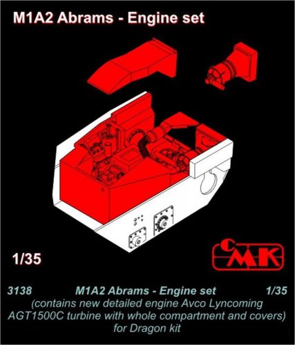 CMK M1A2 Abrams Engine set 1:35 (129-3138)