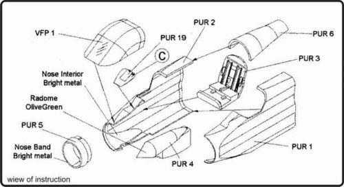 CMK Mosquito Mk IV. interior set (129-4036)