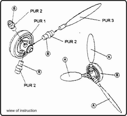 CMK VDM für Bf-109E Deutscher Propeller (129-4051)