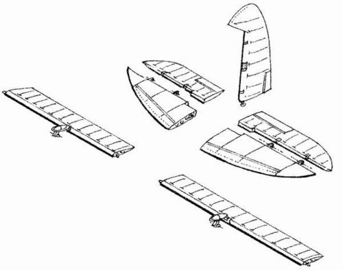 CMK D3A-1 Steuerflächen (129-4054)