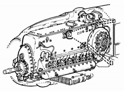 CMK Bf-109E Motoren set (129-4058)