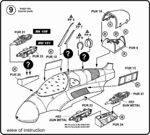 CMK Me-163B detail set (129-4071)